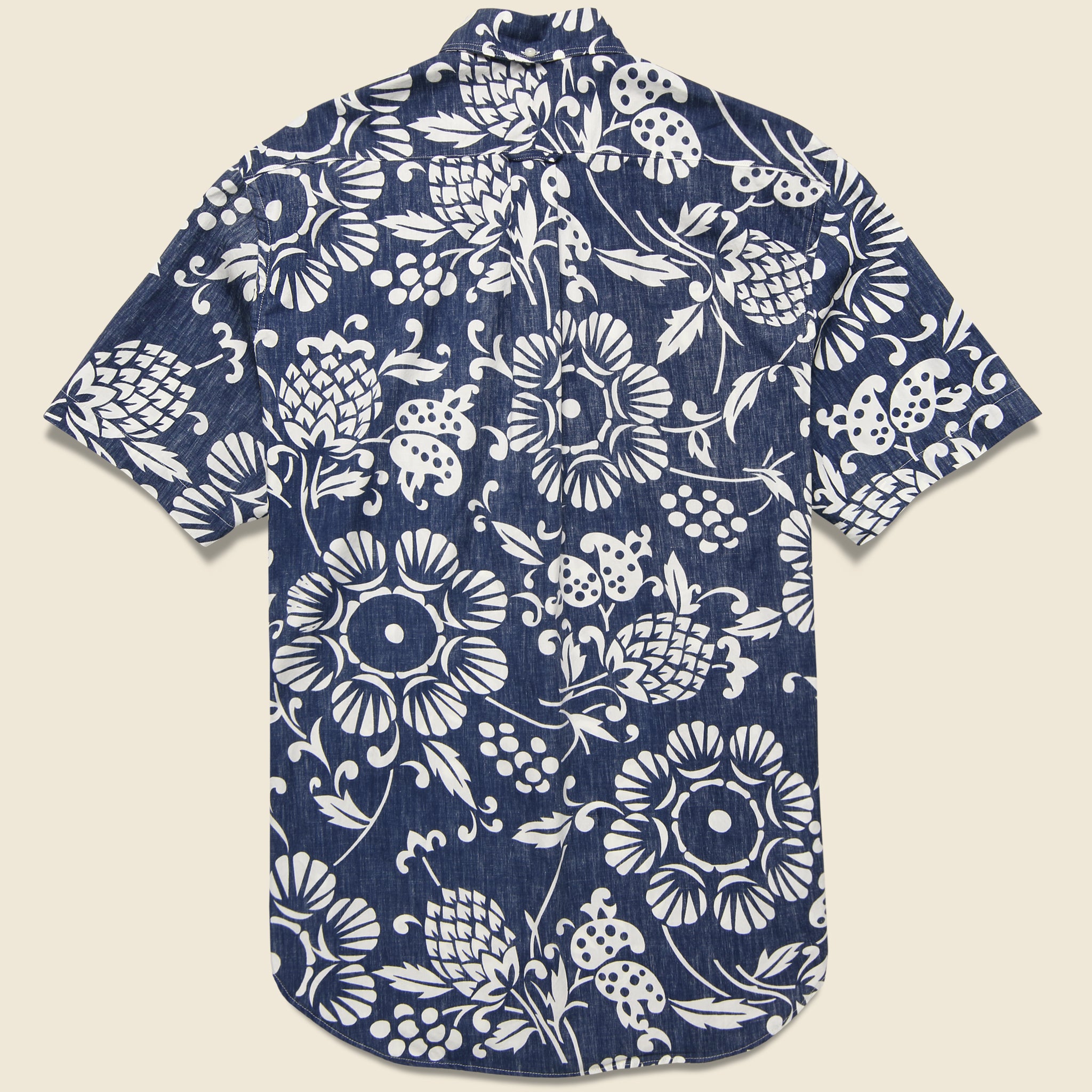 Duke's Pareo Blue Popover Shirt - Blue - Gitman Vintage - STAG Provisions - Tops - S/S Woven - Floral