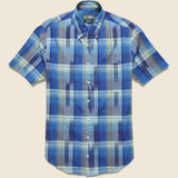 Ikat Madras Shirt - Blue - Gitman Vintage - STAG Provisions - Tops - S/S Woven - Plaid