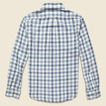 Denby Double Cloth Shirt - Blue/Cream Gingham - Grayers - STAG Provisions - Tops - L/S Woven - Plaid
