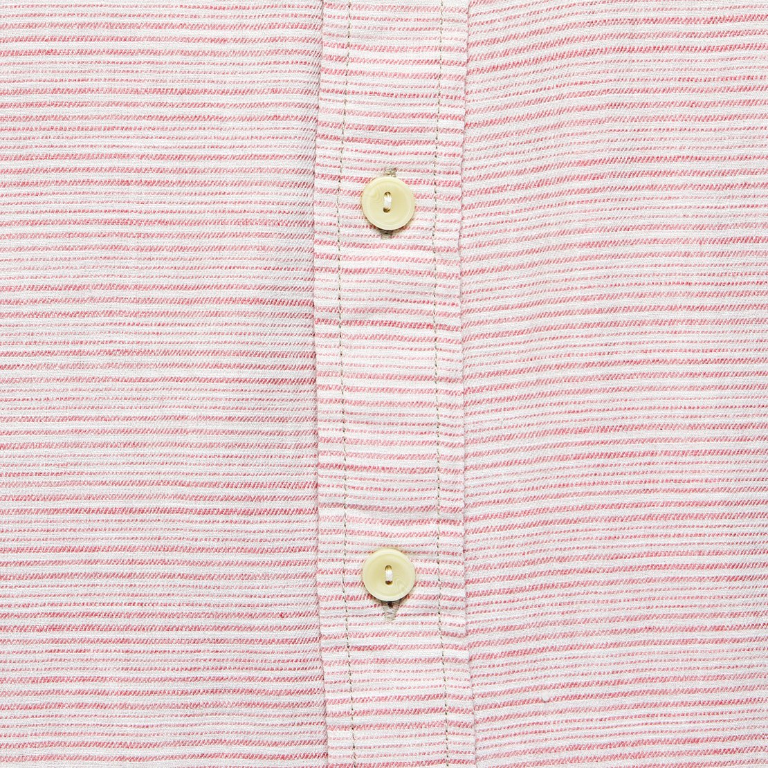Horizon Summer Twill Shirt - Melon Cream Stripe - Grayers - STAG Provisions - Tops - S/S Woven - Stripe