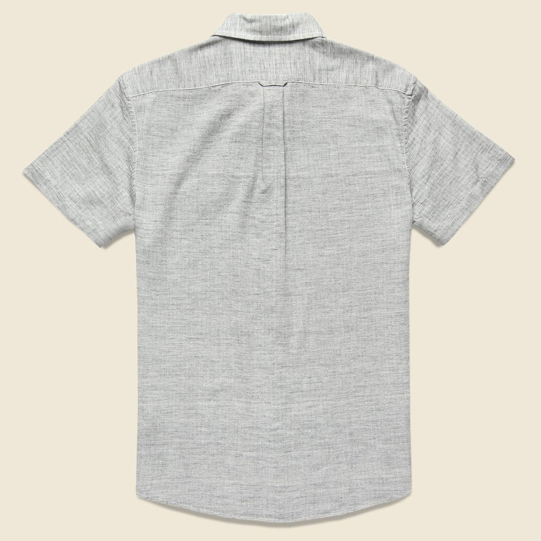 Heather Herringbone Twill Shirt - Charcoal - Grayers - STAG Provisions - Tops - S/S Woven - Solid
