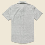 Heather Herringbone Twill Shirt - Charcoal - Grayers - STAG Provisions - Tops - S/S Woven - Solid