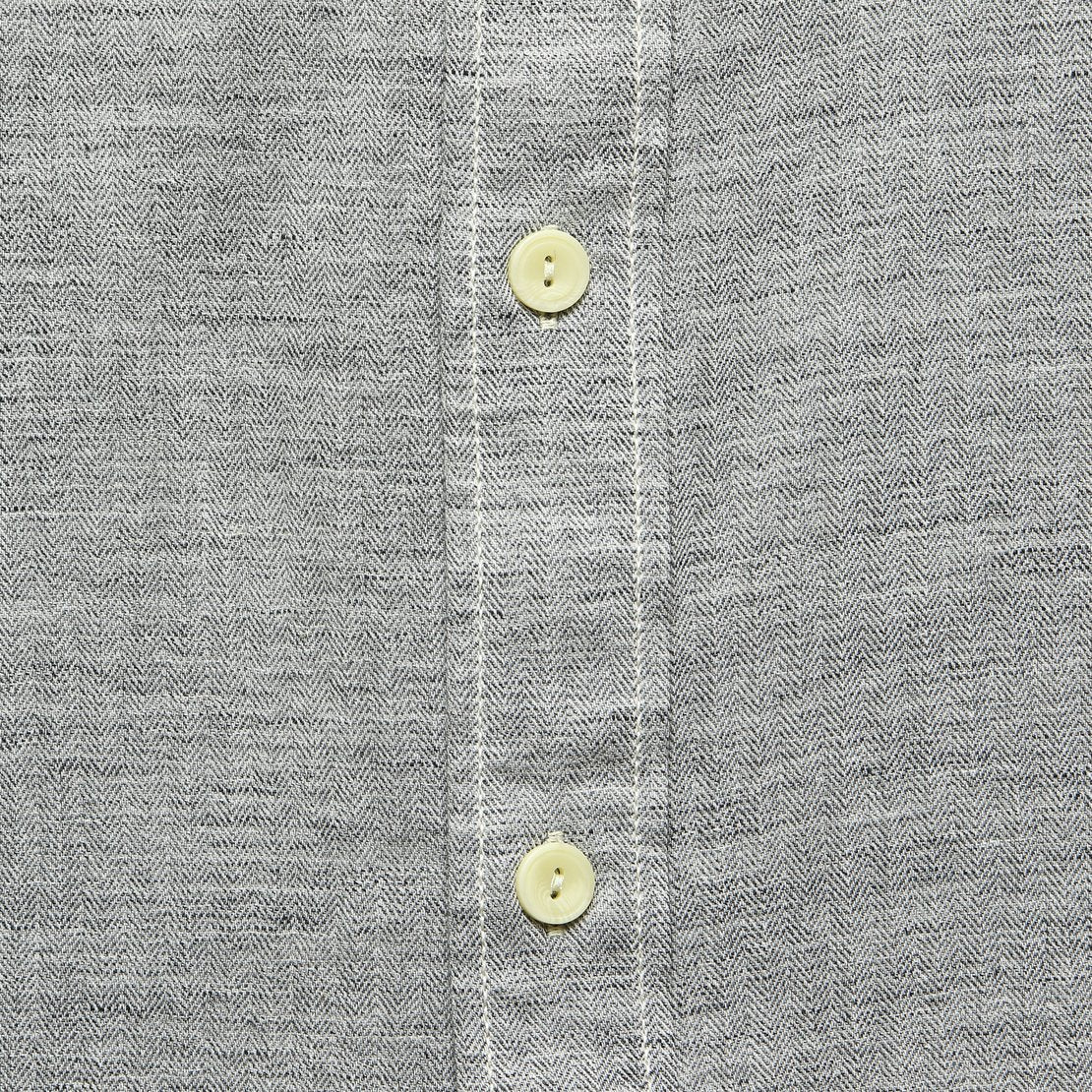 Heather Herringbone Twill Shirt - Charcoal - Grayers - STAG Provisions - Tops - S/S Woven - Solid