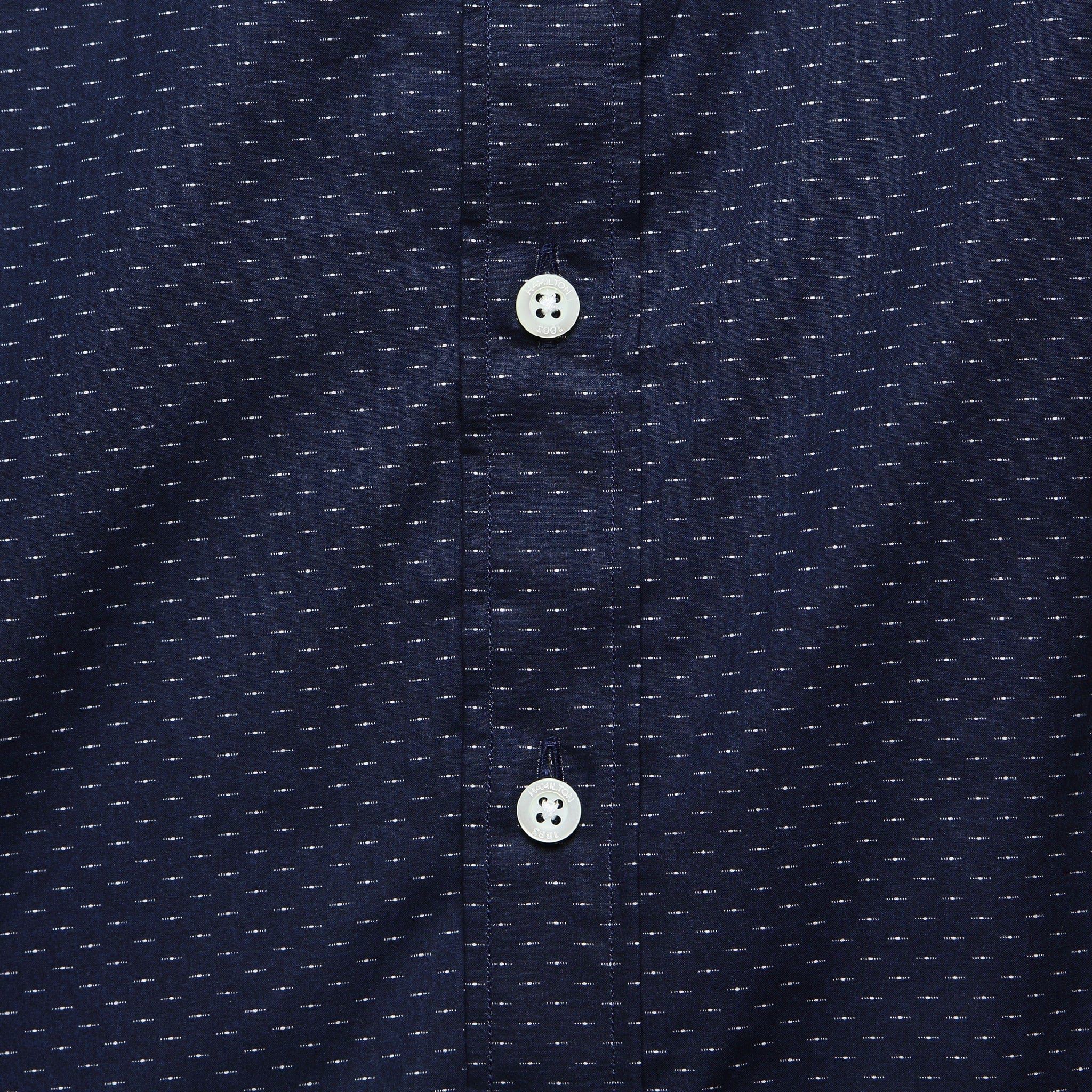 Spread Dot Shirt - Navy - Hamilton Shirt Co. - STAG Provisions - Tops - L/S Woven - Other Pattern