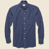 Donegal Twill Shirt - Navy - Hamilton Shirt Co. - STAG Provisions - Tops - L/S Woven - Fleck