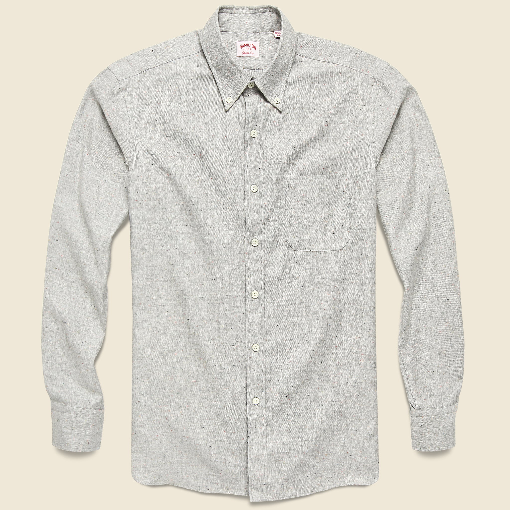 Donegal Twill Shirt - Grey - Hamilton Shirt Co. - STAG Provisions - Tops - L/S Woven - Fleck