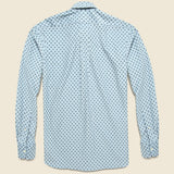 Printed Corduroy Shirt - Blue/Navy - Hamilton Shirt Co. - STAG Provisions - Tops - L/S Woven - Other Pattern