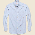 Fox Fil Coup‚àö¬© Oxford Shirt - Blue - Hamilton Shirt Co. - STAG Provisions - Tops - L/S Woven - Other Pattern