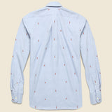 Fox Fil Coup‚àö¬© Oxford Shirt - Blue - Hamilton Shirt Co. - STAG Provisions - Tops - L/S Woven - Other Pattern