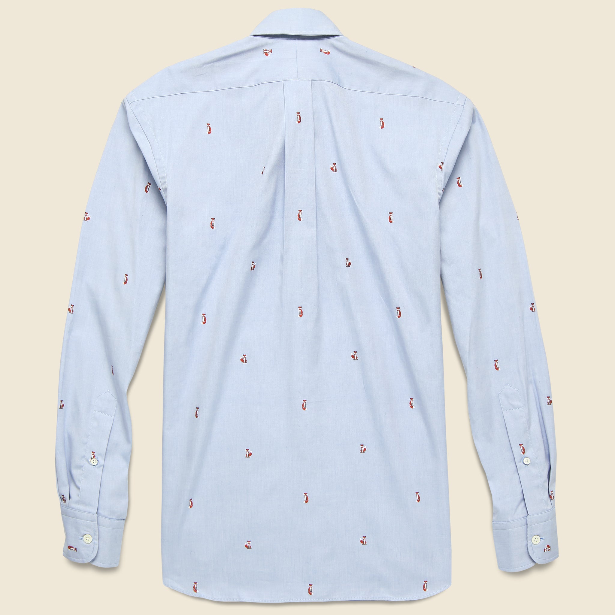 Fox Fil Coup‚àö¬© Oxford Shirt - Blue - Hamilton Shirt Co. - STAG Provisions - Tops - L/S Woven - Other Pattern