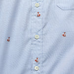 Fox Fil Coup‚àö¬© Oxford Shirt - Blue - Hamilton Shirt Co. - STAG Provisions - Tops - L/S Woven - Other Pattern