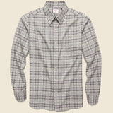Textured Plaid Flannel - Grey - Hamilton Shirt Co. - STAG Provisions - Tops - L/S Woven - Plaid