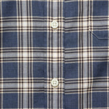 Check Twill Flannel Shirt - Denim Blue/Brown/Cream - Hamilton Shirt Co. - STAG Provisions - Tops - L/S Woven - Plaid