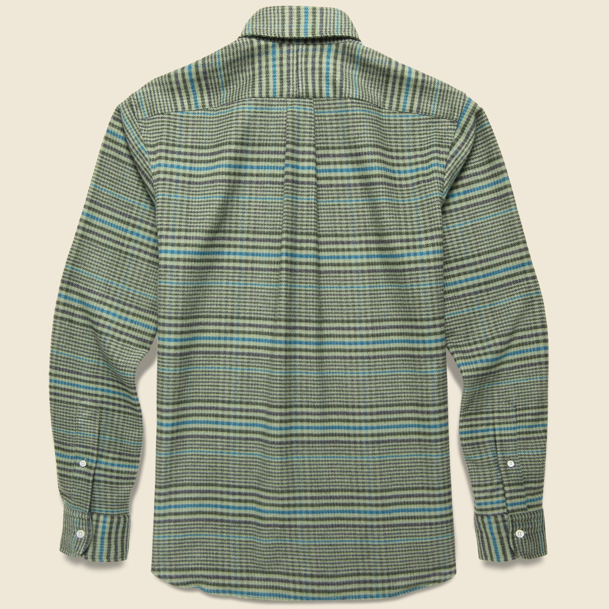 Brushed Houndstooth Shirt - Olive/Black - Hamilton Shirt Co. - STAG Provisions - Tops - L/S Woven - Other Pattern