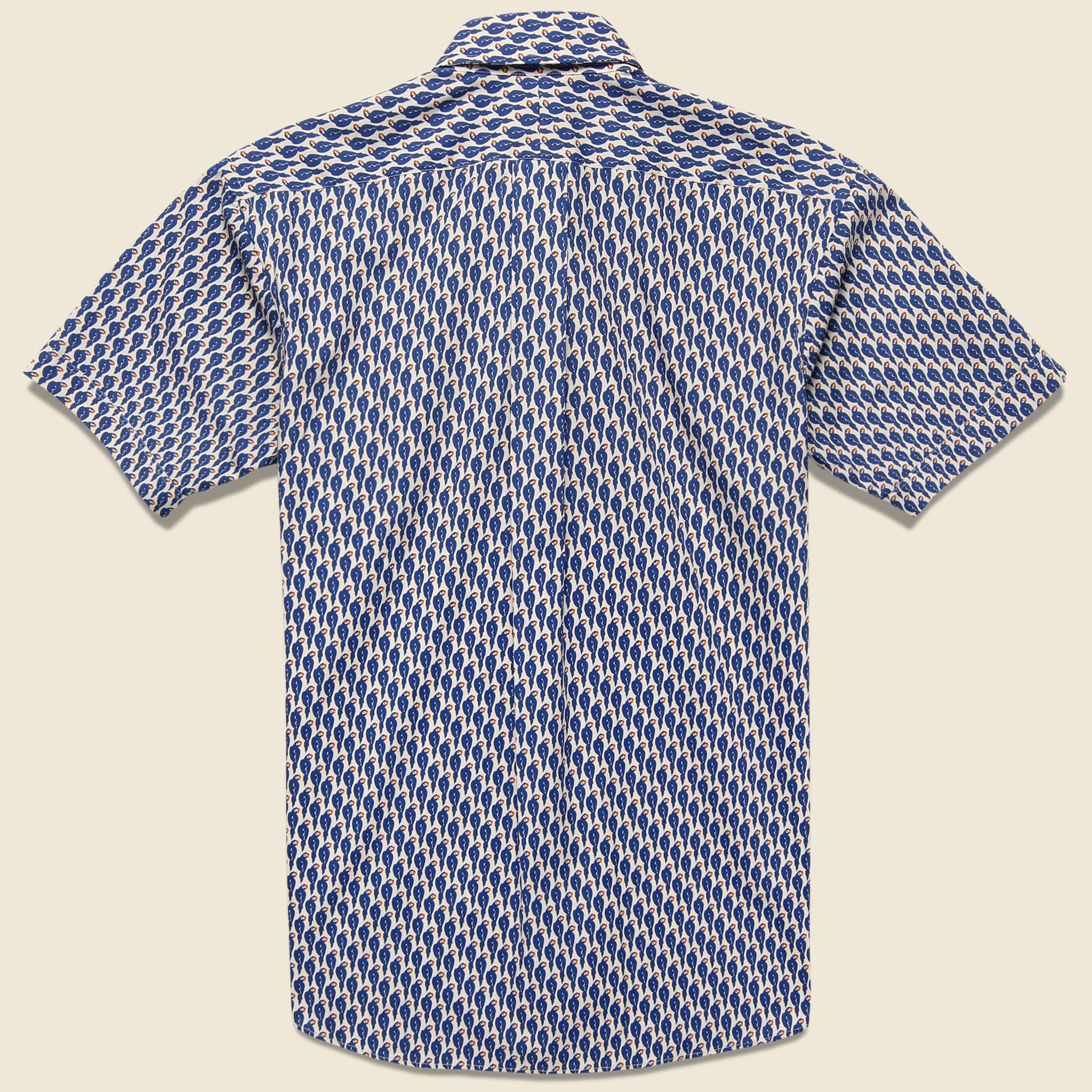 Hamilton - S/S Parrot Print Shirt, SS19 - Hamilton Shirt Co. - STAG Provisions - Tops - S/S Woven - Other Pattern