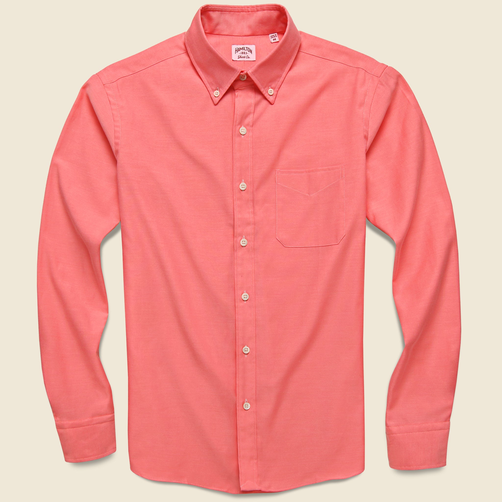 Neon Oxford Shirt - Pink - Hamilton Shirt Co. - STAG Provisions - Tops - L/S Woven - Solid