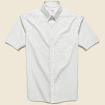Poplin Dot Print Shirt - White/Navy - Hamilton Shirt Co. - STAG Provisions - Tops - S/S Woven - Dot
