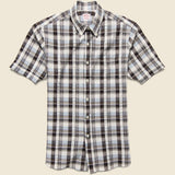 Plaid Seersucker Shirt - Brown/Grey - Hamilton Shirt Co. - STAG Provisions - Tops - S/S Woven - Plaid