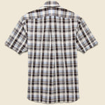 Plaid Seersucker Shirt - Brown/Grey - Hamilton Shirt Co. - STAG Provisions - Tops - S/S Woven - Plaid