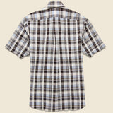 Plaid Seersucker Shirt - Brown/Grey - Hamilton Shirt Co. - STAG Provisions - Tops - S/S Woven - Plaid