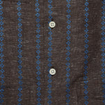 Embroidered Stripe Guayabera Shirt - Brown/Blue - Hamilton Shirt Co. - STAG Provisions - Tops - S/S Woven - Other Pattern