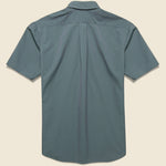Striped Seersucker Shirt - Green/Grey - Hamilton Shirt Co. - STAG Provisions - Tops - S/S Woven - Seersucker