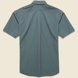 Striped Seersucker Shirt - Green/Grey - Hamilton Shirt Co. - STAG Provisions - Tops - S/S Woven - Seersucker