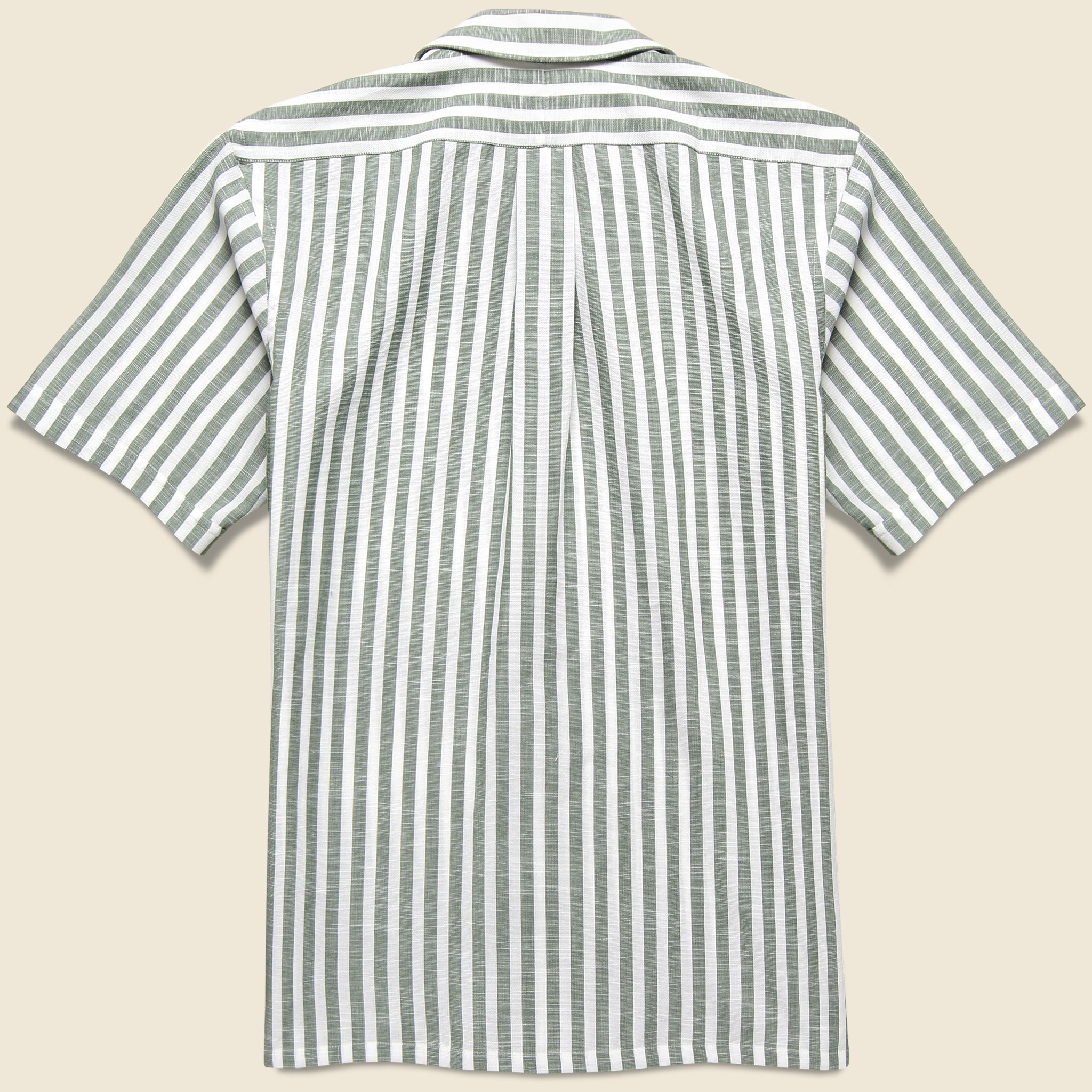 Bengal Stripe Guayabera - Green/White - Hamilton Shirt Co. - STAG Provisions - Tops - S/S Woven - Stripe