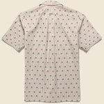 Bengal Stripe Palm Oxford - Tan/White/Green - Hamilton Shirt Co. - STAG Provisions - Tops - S/S Woven - Other Pattern