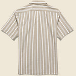 Textured Stripe Shirt - Tan/White - Hamilton Shirt Co. - STAG Provisions - Tops - S/S Woven - Stripe