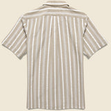Textured Stripe Shirt - Tan/White - Hamilton Shirt Co. - STAG Provisions - Tops - S/S Woven - Stripe