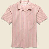Textured Stripe Shirt - Pink/White - Hamilton Shirt Co. - STAG Provisions - Tops - S/S Woven - Stripe