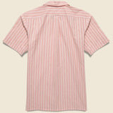 Textured Stripe Shirt - Pink/White - Hamilton Shirt Co. - STAG Provisions - Tops - S/S Woven - Stripe
