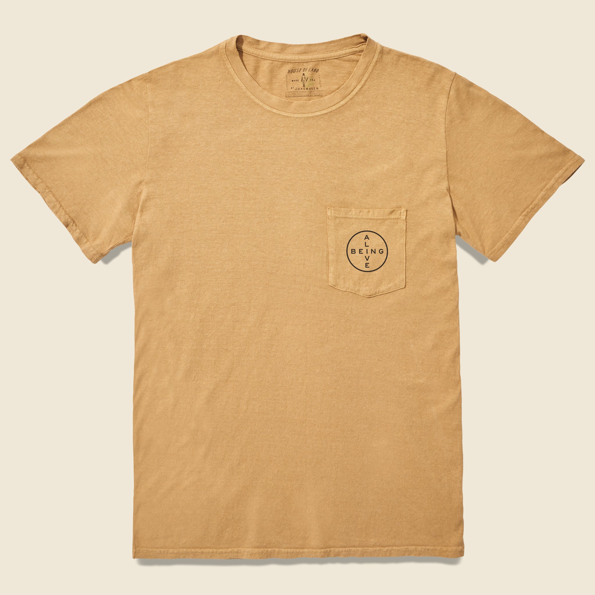 Being Alive Tee - Tan - House of LAND - STAG Provisions - Tops - S/S Tee