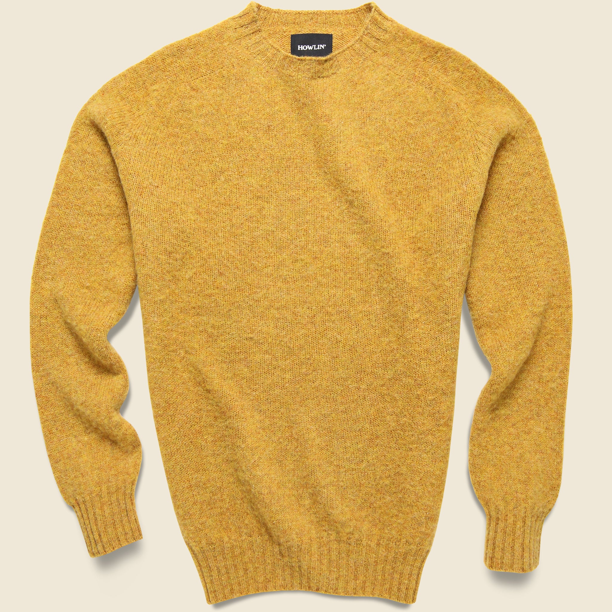 Birth Of The Cool Solid Crew Sweater - Gold - Howlin - STAG Provisions - Tops - Sweater