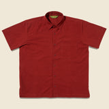 Cabana Shirt - Rojo - House of LAND - STAG Provisions - Tops - S/S Woven - Solid