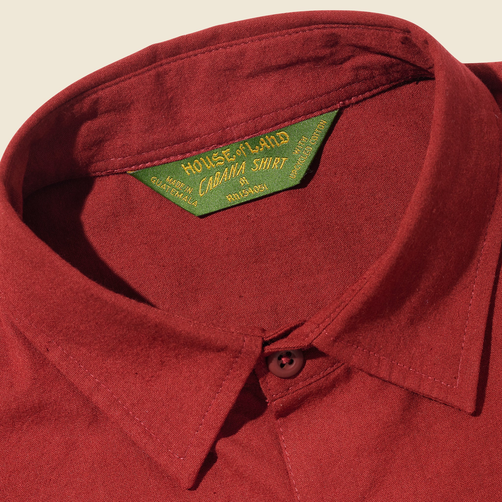 
                          Cabana Shirt - Rojo - House of LAND - STAG Provisions - Tops - S/S Woven - Solid
                        