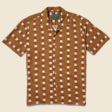 Granada Shirt - Brown/Red/Tan - House of LAND x Gitman Vintage - STAG Provisions - Tops - S/S Woven - Other Pattern