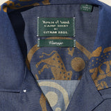 Zodiac Camp Shirt - Navy/Gold - House of LAND x Gitman Vintage - STAG Provisions - Tops - S/S Woven - Other Pattern