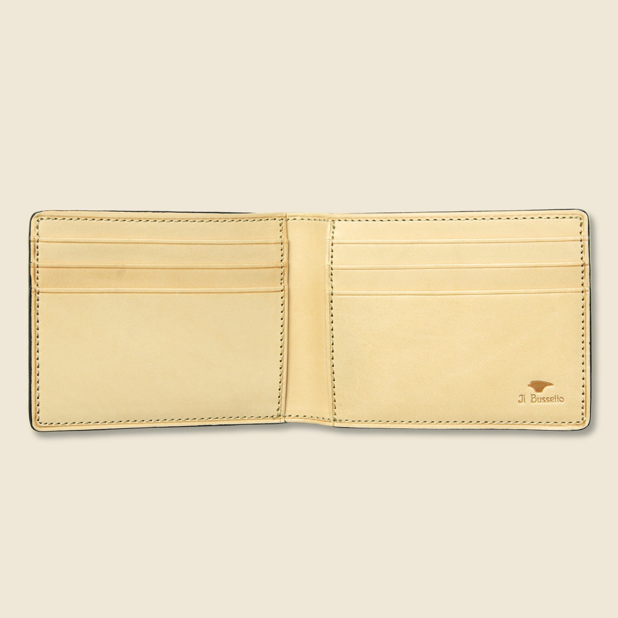 
                          Small Bi-Fold Wallet - Black - Il Bussetto - STAG Provisions - Accessories - Wallets
                        