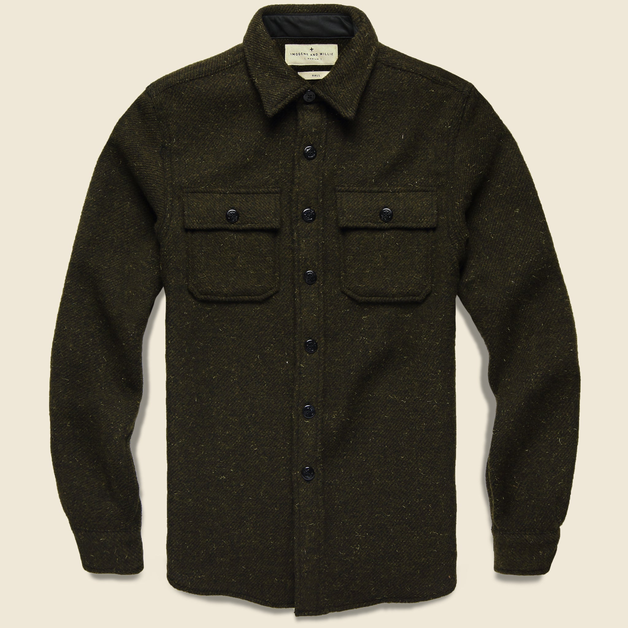 Hall CPO Overshirt - Olive Tweed - Imogene + Willie - STAG Provisions - Tops - L/S Woven - Overshirt