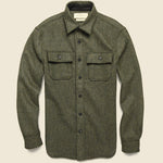Hall CPO Wool Overshirt - Green - Imogene + Willie - STAG Provisions - Tops - L/S Woven - Overshirt