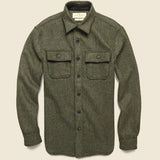 Hall CPO Wool Overshirt - Green - Imogene + Willie - STAG Provisions - Tops - L/S Woven - Overshirt