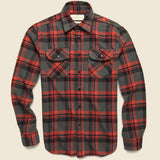 Earl Flannel - Caldera Red Plaid - Imogene + Willie - STAG Provisions - Tops - L/S Woven - Plaid