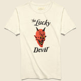 Lucky Devil Tee - White - Imogene + Willie - STAG Provisions - Tops - S/S Tee - Graphic