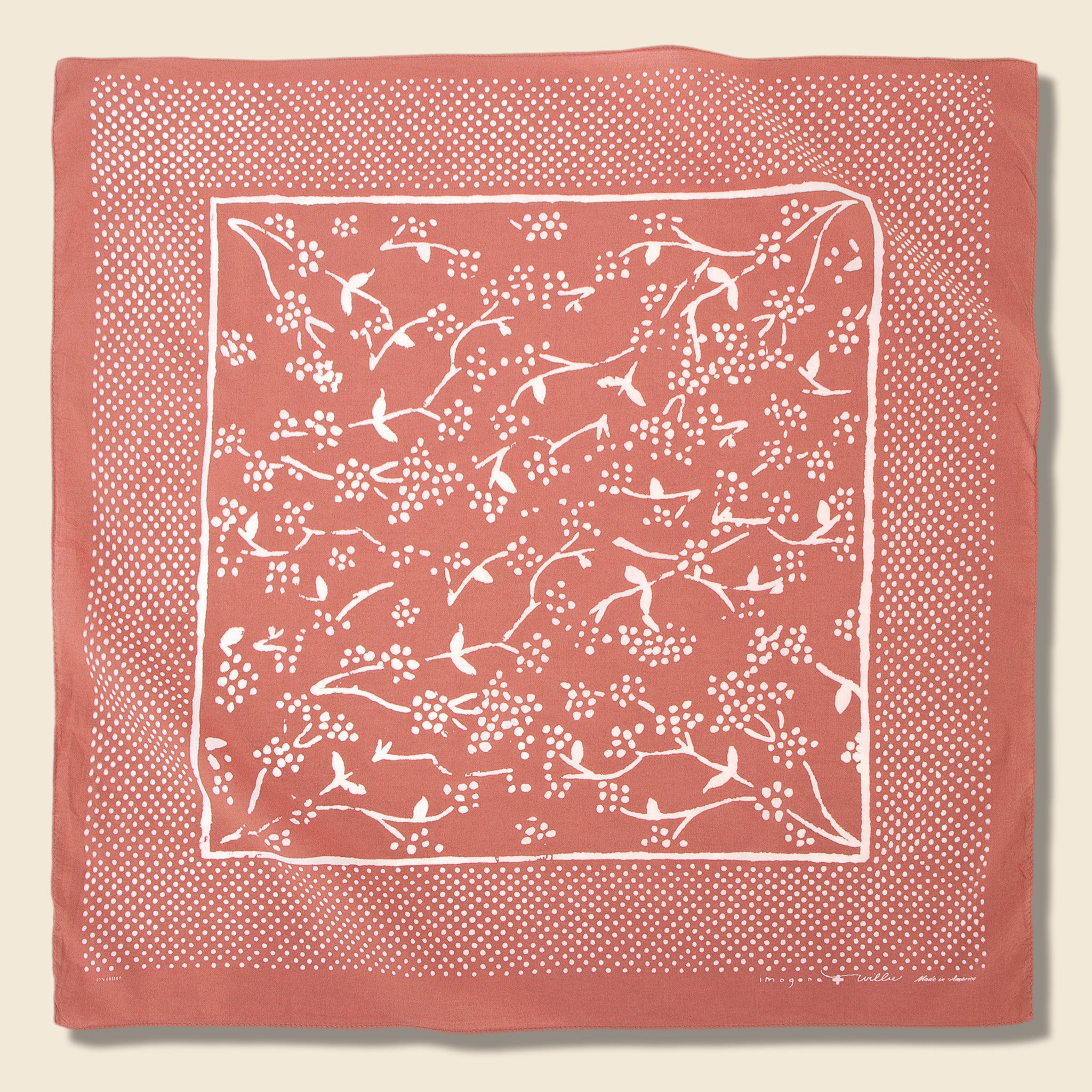 Desert Rose Bandana - Faded Pink - Imogene + Willie - STAG Provisions - Accessories - Bandanas
