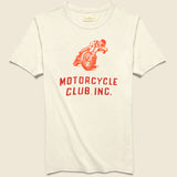 Motorcycle Club Tee - White - Imogene + Willie - STAG Provisions - Tops - S/S Tee - Graphic