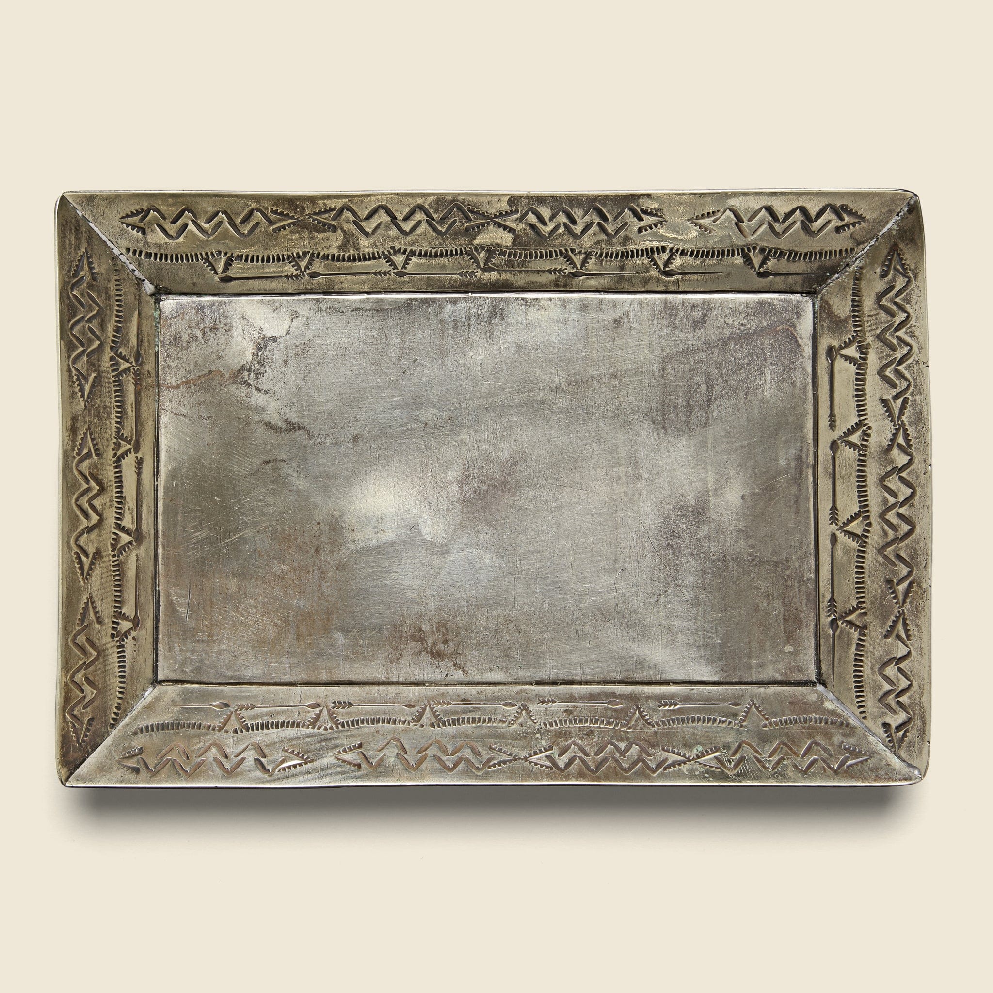 Small Stamped Tray - Silver - J Alexander - STAG Provisions - Gift - Miscellaneous