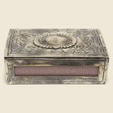 Large Stamped Matchbox Cover - Silver - J Alexander - STAG Provisions - Gift - Miscellaneous