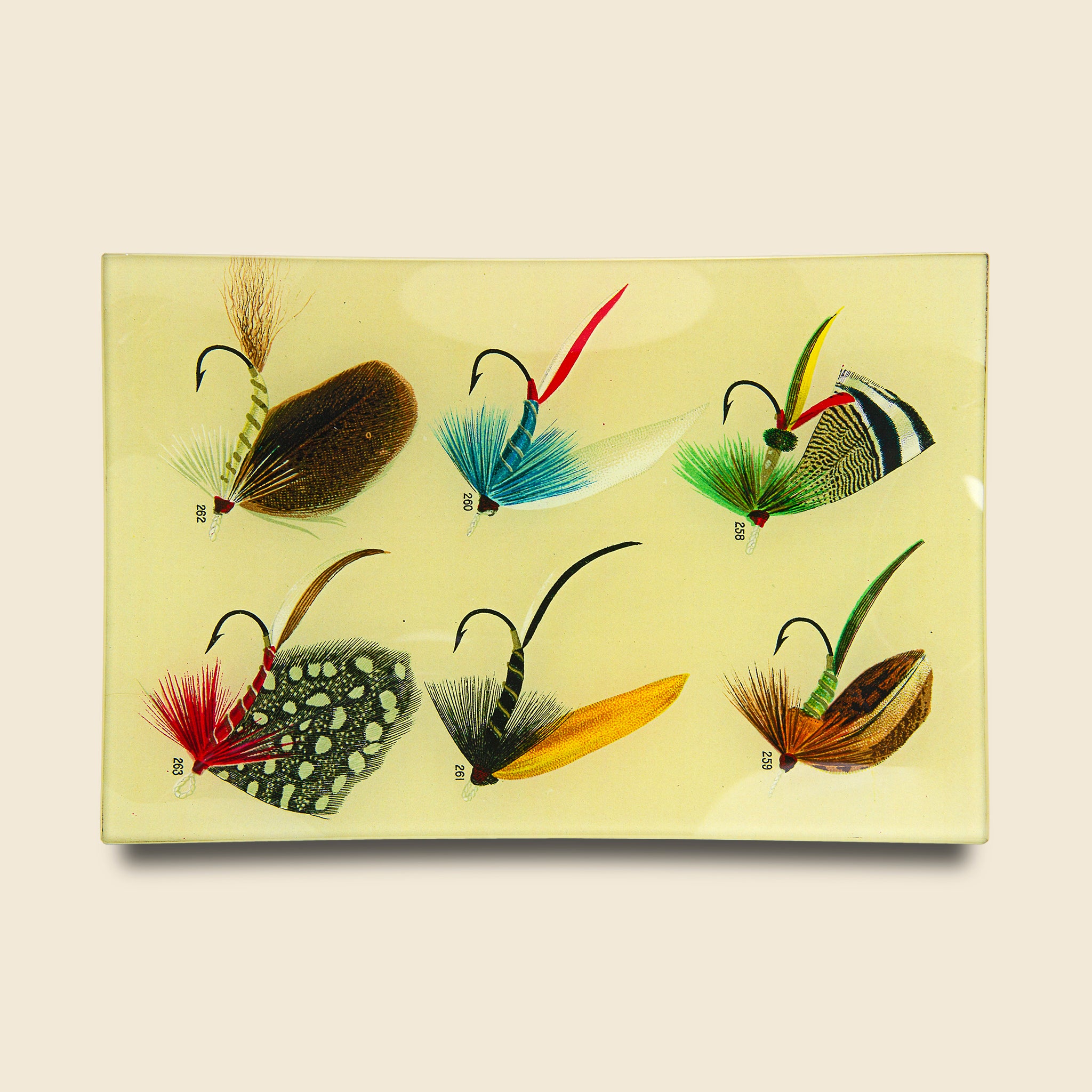 Rectangle Tray - Bass Flies #258 - John Derian - STAG Provisions - Gift - Miscellaneous